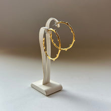 画像をギャラリービューアに読み込む, 🔹サージカルステンレス🔹 コーラルフープピアス / ゴールドメッキ (つや消し)