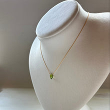 画像をギャラリービューアに読み込む, ペリドットネックレス/マーキス変形