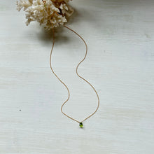 画像をギャラリービューアに読み込む, ペリドットネックレス/ブリオレット