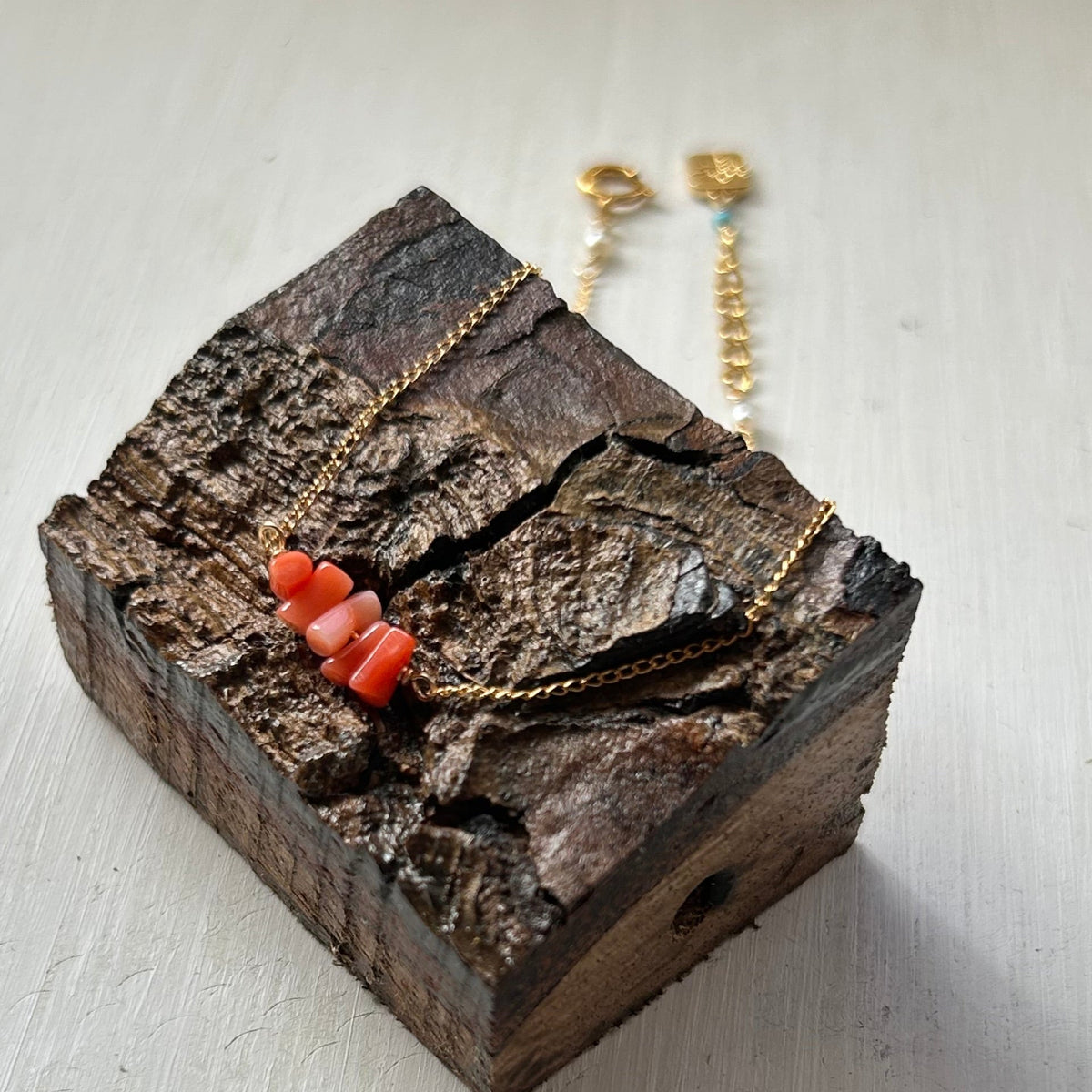 BRANCHES K14GF 深海珊瑚ブレスレット 石垣島アクセサリー