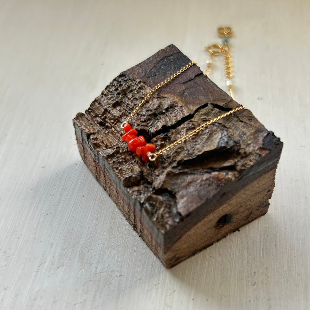 BRANCHES K14GF 赤珊瑚ブレスレット 石垣島アクセサリー