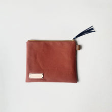 画像をギャラリービューアに読み込む, ポーチ Mサイズ *サンゴ&シェル柄(ブラック)