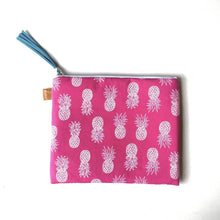 画像をギャラリービューアに読み込む, ポーチ Mサイズ *パイナップル柄(ピンク)