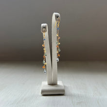 画像をギャラリービューアに読み込む, サファイアチェーンピアス/オレンジ系