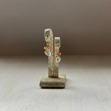 画像をギャラリービューアに読み込む, サファイアブーケピアス/オレンジ系