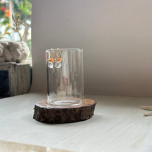 画像をギャラリービューアに読み込む, サファイアブーケピアス/オレンジ系