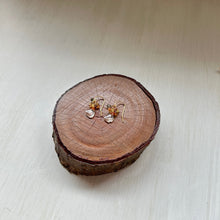 画像をギャラリービューアに読み込む, サファイアブーケピアス/オレンジ系