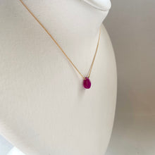 画像をギャラリービューアに読み込む, ルビーペアシェイプネックレス