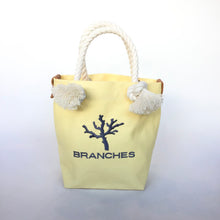 画像をギャラリービューアに読み込む, BRANCHES オリジナル トートバッグ *珊瑚刺繍入り*クリーム(グレー刺繍、白紐)