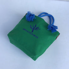 画像をギャラリービューアに読み込む, BRANCHES オリジナル トートバッグМ *珊瑚刺繍入り*モスグリーン(青刺繍、青紐)