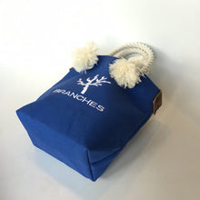 画像をギャラリービューアに読み込む, BRANCHES オリジナル トートバッグS *珊瑚刺繍入り*ロイヤルブルー(白刺繍、白紐)