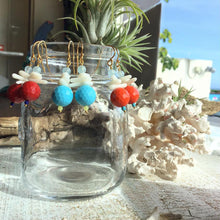 画像をギャラリービューアに読み込む, ウミタケ珊瑚とカラービーズのピアス ★お好きな色が選べます