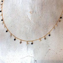 画像をギャラリービューアに読み込む, ブルーゴールドストーンの つぶつぶネックレス