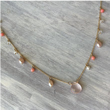 画像をギャラリービューアに読み込む, ローズクォーツの花束ネックレス