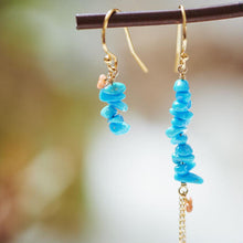 画像をギャラリービューアに読み込む, ターコイズのアシンメトリーピアス