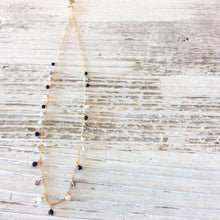 画像をギャラリービューアに読み込む, ブルーゴールドストーンの つぶつぶネックレス