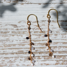 画像をギャラリービューアに読み込む, ブルーゴールドのつぶつぶピアス