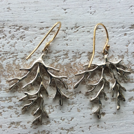 BRANCHES コーラルモチーフのシルバーピアス 石垣島アクセサリー
