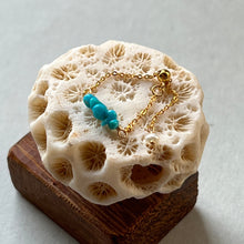 画像をギャラリービューアに読み込む, ターコイズ珊瑚のチェーンリング【受注商品】