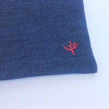 画像をギャラリービューアに読み込む, デニムポーチ Lサイズ(ダークブルー)