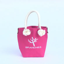 画像をギャラリービューアに読み込む, BRANCHES オリジナル トートバッグ *珊瑚刺繍入り*ショッキングピンク~白刺繍