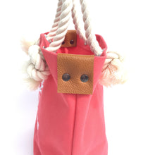 画像をギャラリービューアに読み込む, BRANCHES オリジナル トートバッグ *珊瑚刺繍入り*ヴァーミリオン(白刺繍、白紐)
