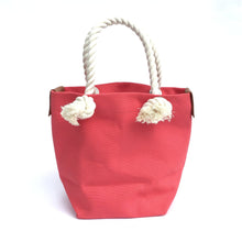 画像をギャラリービューアに読み込む, BRANCHES オリジナル トートバッグ *珊瑚刺繍入り*ヴァーミリオン(白刺繍、白紐)
