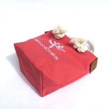 画像をギャラリービューアに読み込む, BRANCHES オリジナル トートバッグ *珊瑚刺繍入り*ヴァーミリオン(白刺繍、白紐)