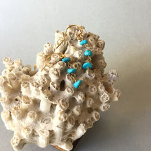 画像をギャラリービューアに読み込む, ターコイズピアス 《3粒》