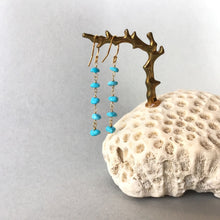 画像をギャラリービューアに読み込む, ターコイズピアス 《5粒》