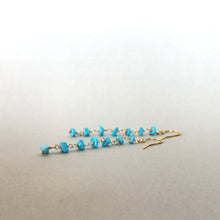 画像をギャラリービューアに読み込む, ターコイズピアス 《7粒》