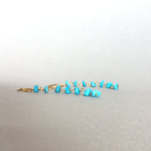 画像をギャラリービューアに読み込む, ターコイズピアス 《7粒》