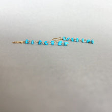 画像をギャラリービューアに読み込む, ターコイズピアス 《7粒》