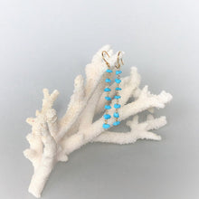 画像をギャラリービューアに読み込む, ターコイズピアス 《7粒》