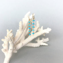 画像をギャラリービューアに読み込む, ターコイズピアス 《5粒》