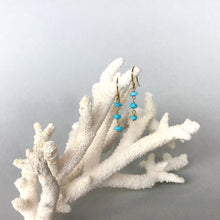 画像をギャラリービューアに読み込む, ターコイズピアス 《3粒》