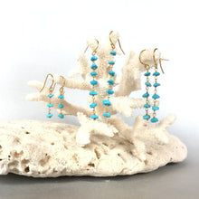 画像をギャラリービューアに読み込む, ターコイズピアス 《3粒》