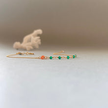 画像をギャラリービューアに読み込む, アベンチュリンと深海珊瑚のブレスレット