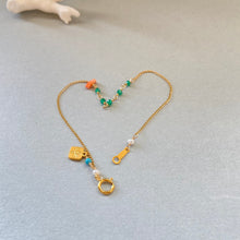 画像をギャラリービューアに読み込む, アベンチュリンと深海珊瑚のブレスレット