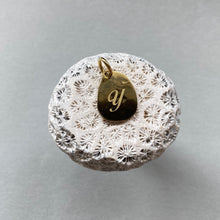 画像をギャラリービューアに読み込む, イニシャルチャーム(真鍮)