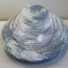 画像をギャラリービューアに読み込む, 【受注商品】練りトルコと深海珊瑚のシャンク巻きネックレス(40cm)