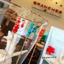 画像をギャラリービューアに読み込む, 深海珊瑚のアシンメトリーピアス