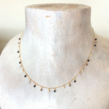 画像をギャラリービューアに読み込む, ブルーゴールドストーンの つぶつぶネックレス