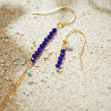 画像をギャラリービューアに読み込む, ラピスラズリ アシンメトリーピアス