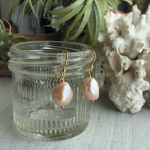 画像をギャラリービューアに読み込む, 淡水パールの1粒ピアス(ピンク)