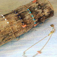 画像をギャラリービューアに読み込む, アメシストと深海珊瑚のブレスレット