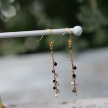 画像をギャラリービューアに読み込む, ブルーゴールドのつぶつぶピアス