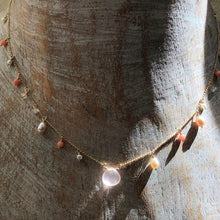 画像をギャラリービューアに読み込む, ローズクォーツの花束ネックレス