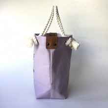 画像をギャラリービューアに読み込む, BRANCHES オリジナル　トートバッグМ　＊珊瑚刺繍入り＊ウィステリア(グレー刺繍、白紐）
