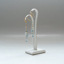 画像をギャラリービューアに読み込む, ✨NEW【11月の誕生石】ブルートパーズのチェーンピアス
